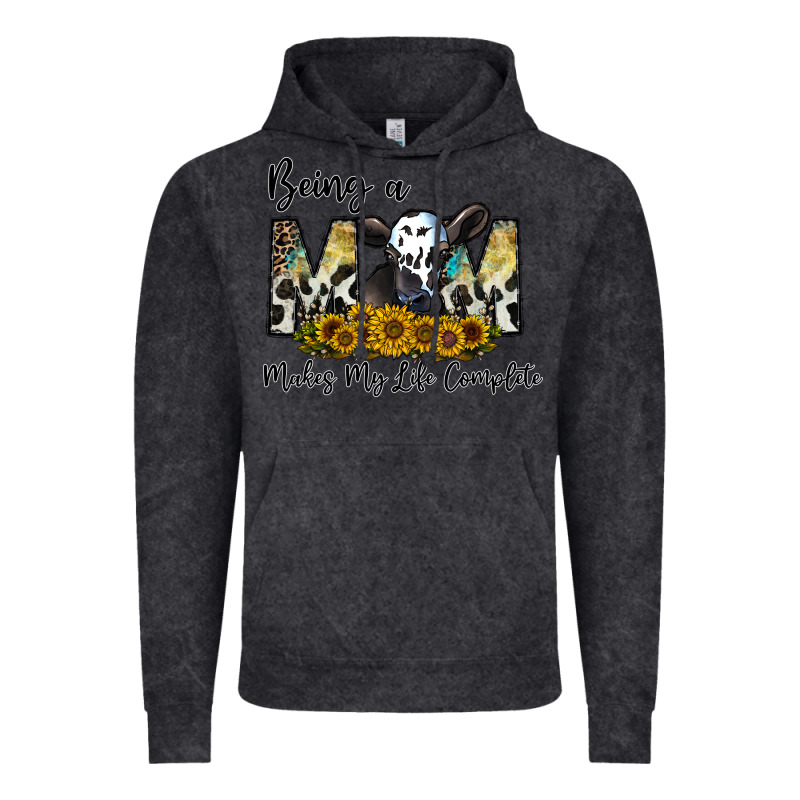 Being A Mom Makes My Life Complate Vintage Hoodie by CowhideDigitalArt | Teevron