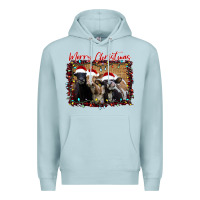 Blue Mist Merry Christmas Cows Premium Hoodie - Bettercallsaul