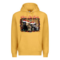 Mustard Merry Christmas Cows Premium Hoodie - Bettercallsaul
