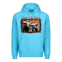 Ocean Blue Merry Christmas Cows Premium Hoodie - Bettercallsaul