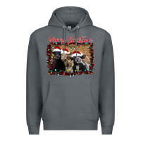 Rock Merry Christmas Cows Premium Hoodie - Bettercallsaul