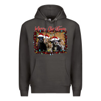 Smoke Merry Christmas Cows Premium Hoodie - Bettercallsaul
