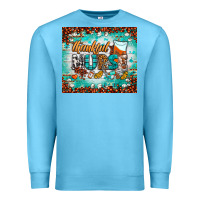 Ocean Blue thankful nurse fall tumbler Premium Sweatshirt - BundleAndBundleShop