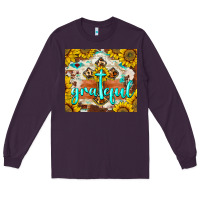 Plum grateful cross Long Sleeve Tee - BarkalooDesign