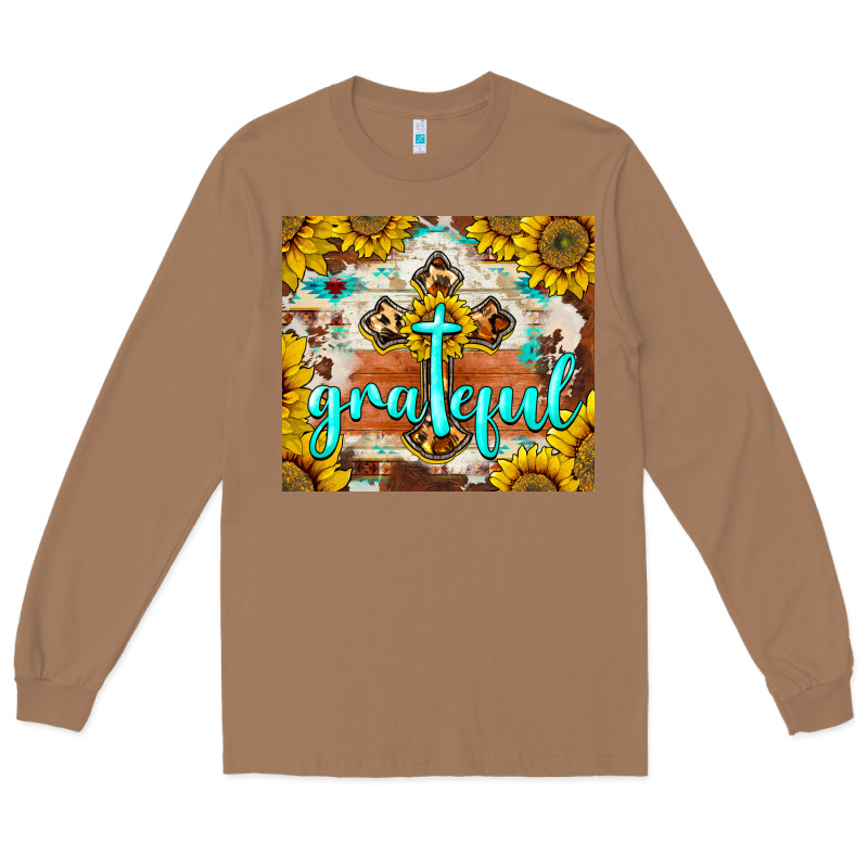 Grateful Cross Long Sleeve Tee by BarkalooDesign | Teevron
