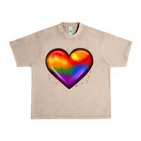 French Oak pride heart Urban Heavy Tee - JahusDesignShop