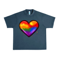 Midnight Navy pride heart Urban Heavy Tee - JahusDesignShop
