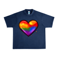 Navy pride heart Urban Heavy Tee - JahusDesignShop