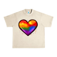 Sandshell pride heart Urban Heavy Tee - JahusDesignShop
