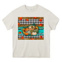 Cream Fall Pumpkins Heavy Core Tee - RanaPortraitStore