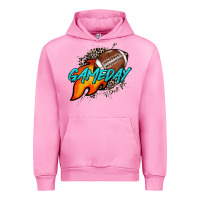 Fuchsia Pink Game day leopard fire and ball Urban Hoodie - HowdyJamesFarm