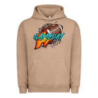 Game Day Leopard Fire And Ball Urban Hoodie | Teevron