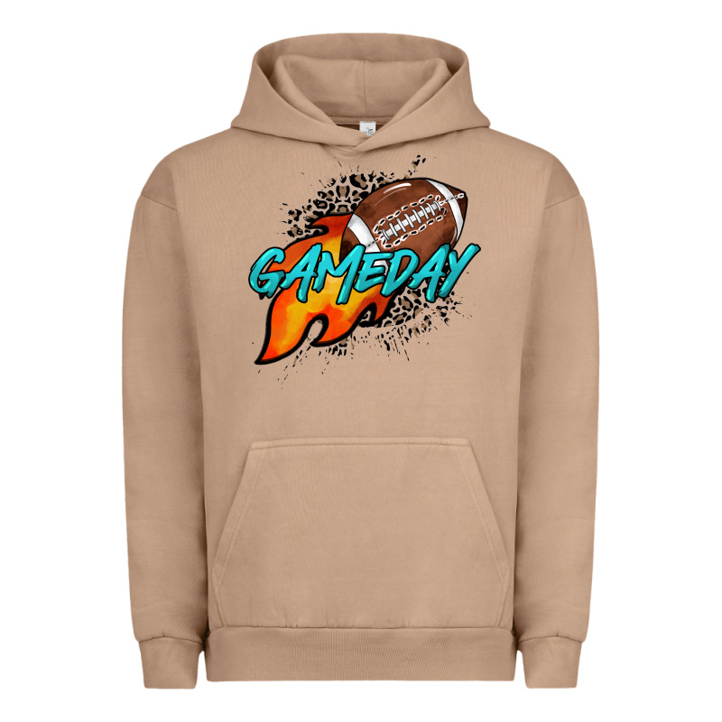 Game Day Leopard Fire And Ball Urban Hoodie by HowdyJamesFarm | Teevron
