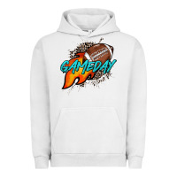 Pigment Lunar Rock Game day leopard fire and ball Urban Hoodie - HowdyJamesFarm