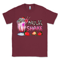 Burgundy milkshake with strawberry Classic Tee - AdoDesignShop