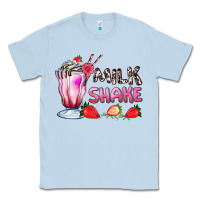 Dusty Blue milkshake with strawberry Classic Tee - AdoDesignShop