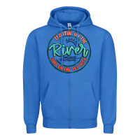 True Royal floatin on the river killin my liver Zipper Hoodie - MaliasSmallBusiness