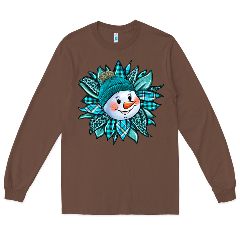 Cute Snowman Winter Sunflower Long Sleeve Tee by Jasminsmagicworld | Teevron