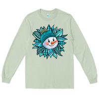 Matcha cute snowman winter sunflower Long Sleeve Tee - Jasminsmagicworld