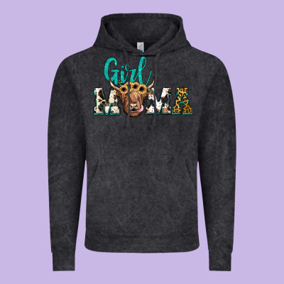 Girl Mama Vintage Hoodie Designed By Jahusdesignshop