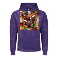 Cloud Purple christmas horse leopard tartan Vintage Hoodie - FaDigitalArtStudio