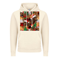 Vintage Artic christmas horse leopard tartan Vintage Hoodie - FaDigitalArtStudio