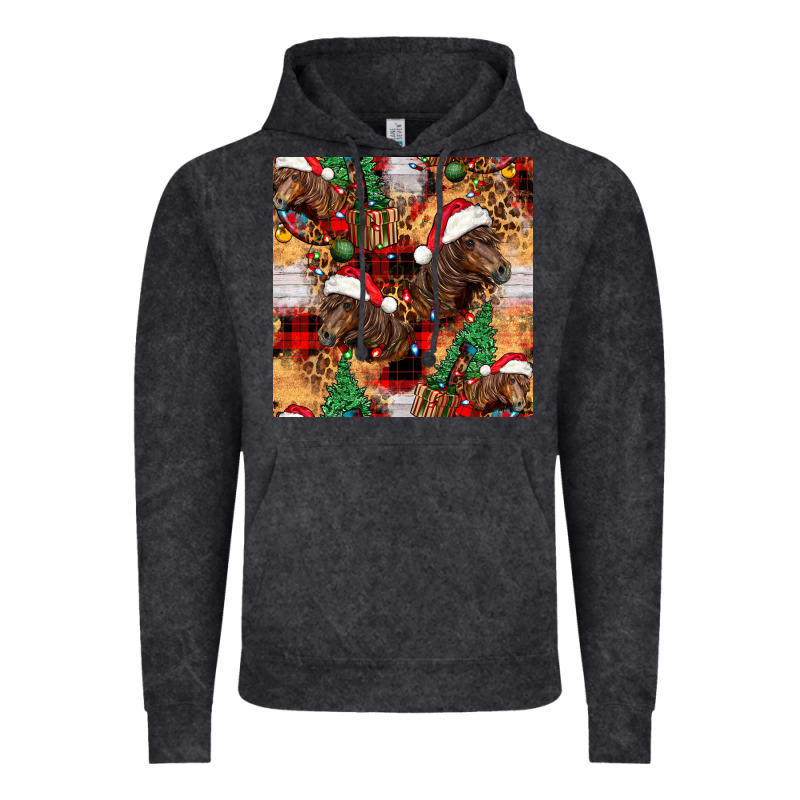 Christmas Horse Leopard Tartan Vintage Hoodie by FaDigitalArtStudio | Teevron