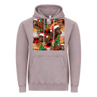 Vintage Zinc christmas horse leopard tartan Vintage Hoodie - FaDigitalArtStudio