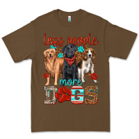 Cacao less people more dogs Premium Tee - texasbilliewilder