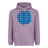Lavender Winter Tartan Patch Heavyweight Hoodie - BundleAndBundleShop