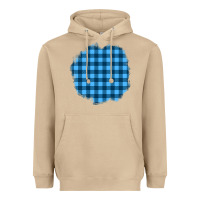 Mushroom Winter Tartan Patch Heavyweight Hoodie - BundleAndBundleShop