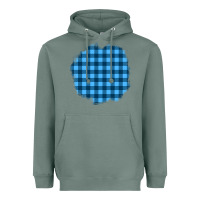 Sage Winter Tartan Patch Heavyweight Hoodie - BundleAndBundleShop