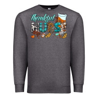Charcoal Heather thankful nurse Premium Sweatshirt - BundleAndBundleShop