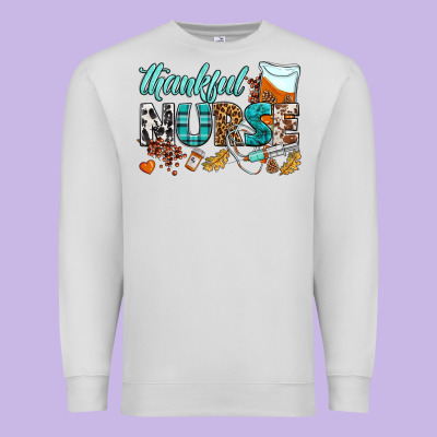 Thankful Nurse Premium Sweatshirt Designed By Bundleandbundleshop