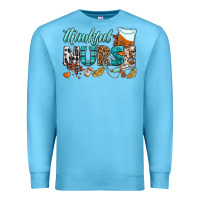 Ocean Blue thankful nurse Premium Sweatshirt - BundleAndBundleShop