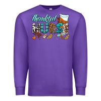 Purple thankful nurse Premium Sweatshirt - BundleAndBundleShop