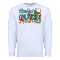 White thankful nurse Premium Sweatshirt - BundleAndBundleShop