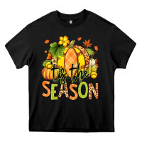 Black Tis' the season Fall Softball Heavy Core Tee - RanaPortraitStore