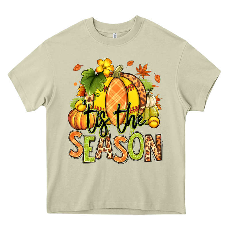 Tis' The Season Fall Softball Heavy Core Tee by RanaPortraitStore | Teevron