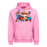Fuchsia Pink Lacrosse coffee cups Urban Hoodie - HowdyJamesFarm