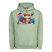 Pigment Oil Green Lacrosse coffee cups Urban Hoodie - HowdyJamesFarm