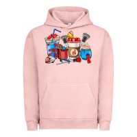 Pigment Salmon Lacrosse coffee cups Urban Hoodie - HowdyJamesFarm
