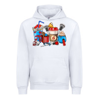 White Lacrosse coffee cups Urban Hoodie - HowdyJamesFarm