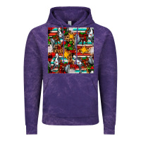 Cloud Purple christmas horse leopard tartan Vintage Hoodie - FaDigitalArtStudio
