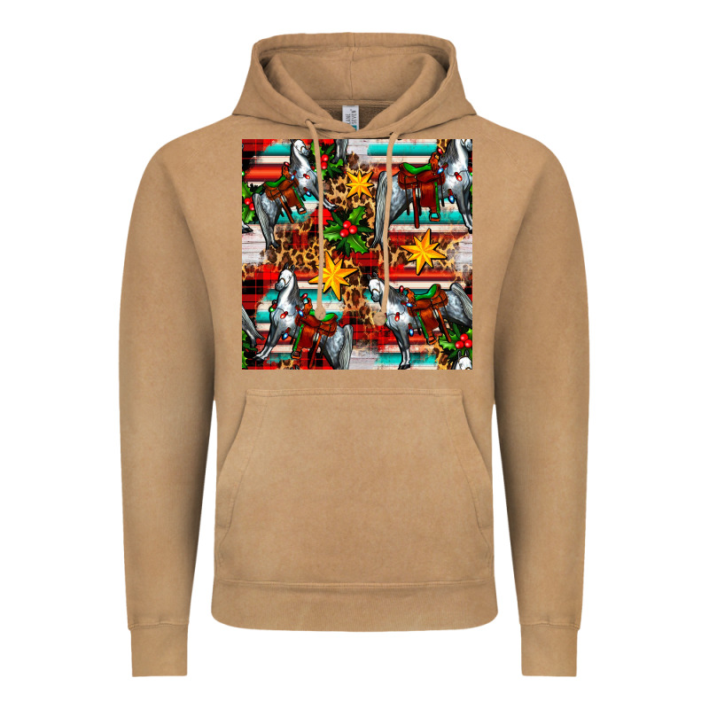 Christmas Horse Leopard Tartan Vintage Hoodie by FaDigitalArtStudio | Teevron