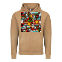 Vintage Camel christmas horse leopard tartan Vintage Hoodie - FaDigitalArtStudio