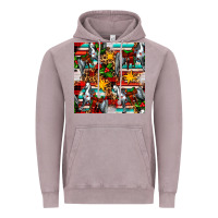 Vintage Zinc christmas horse leopard tartan Vintage Hoodie - FaDigitalArtStudio