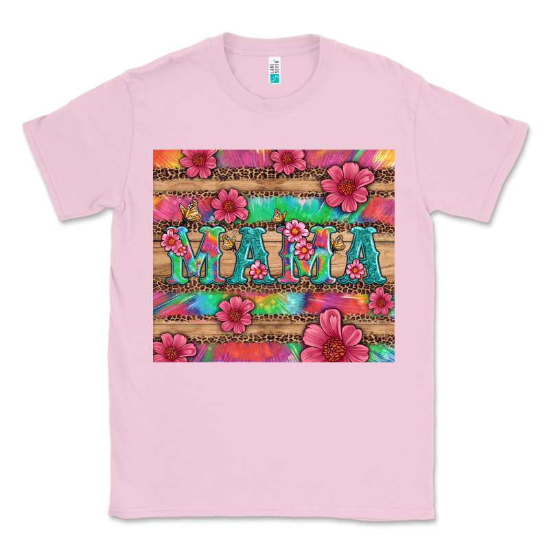 Mama With Tie Dye And Flowers Classic Tee by Artiststas | Teevron