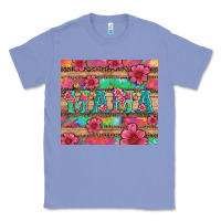 Colony Blue mama with tie dye and flowers Classic Tee - Artiststas