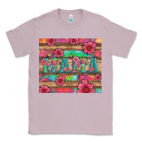 Lilac mama with tie dye and flowers Classic Tee - Artiststas